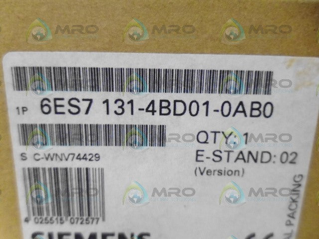 SIEMENS 6ES7 131-4BD01-0AB0 INPUT MODULE *NEW IN BOX*