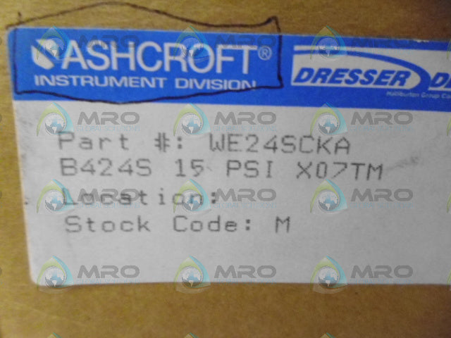 ASHCROFT B424S SNAP ACTION SWITCH *NEW IN BOX*