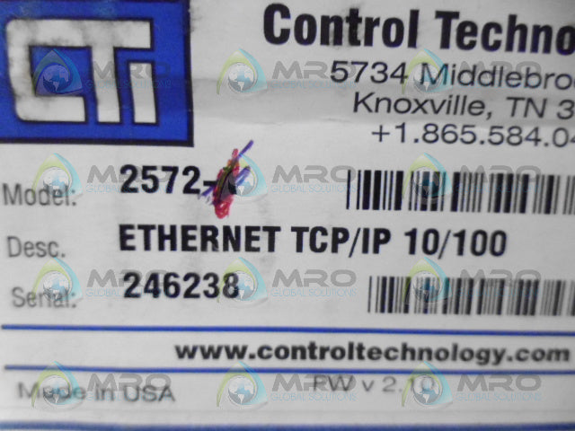 CTI 2572 ETHERNET TCP/IP MODULE *NEW IN BOX*