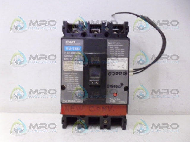 FUJI BU-ESB3100 CIRCUIT BREAKER 3P 100A *USED*