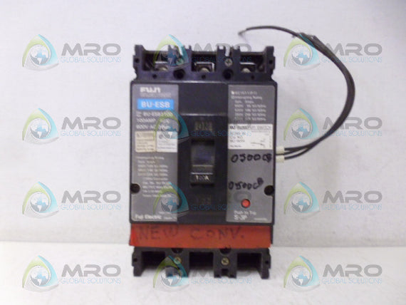 FUJI BU-ESB3100 CIRCUIT BREAKER 3P 100A *USED*