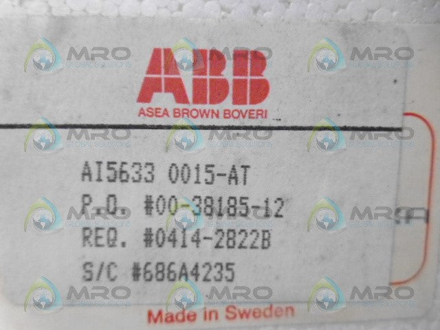 ABB AI5633 0015-AT RELAY 250V *NEW IN BOX*
