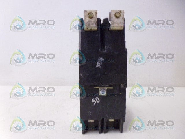 GENERAL ELECTRIC TEY250 CIRCUIT BREAKER 2P 50A *NEW NO BOX*