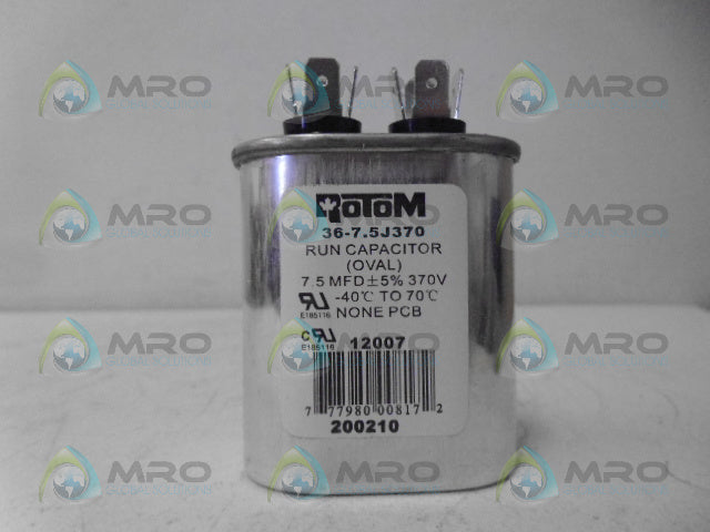 ROTOM 36-7.5J370 CAPACITOR *NEW IN BOX*