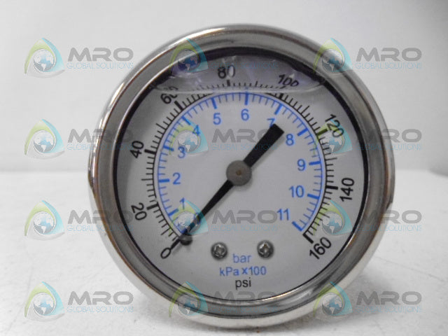INDUSTRIAL MRO 98152327 GAUGE 160PSI *NEW IN BOX*