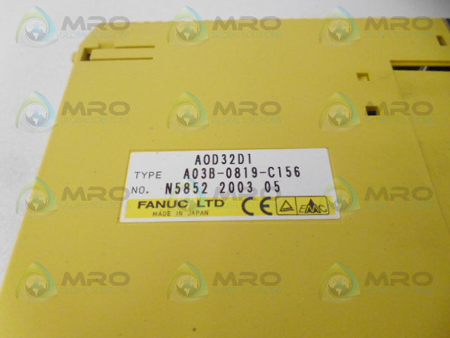 FANUC A03B-0819-C156 I/O MODULE *USED*
