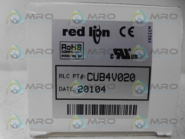 RED LION CONTROLS CUB4V020 VOLTMETER *NEW IN BOX*