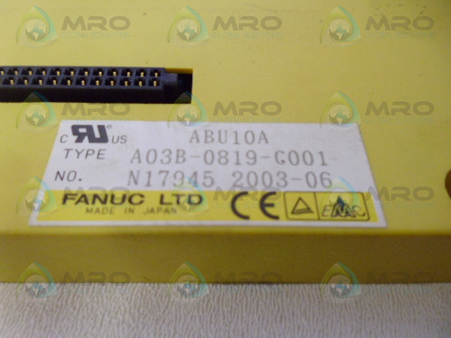 FANUC A03B-0819-C001 10-SLOT BASE UNIT *USED*