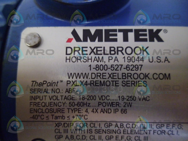 AMETEK PXLX4 LEVEL TRANSMITTER *NEW NO BOX*