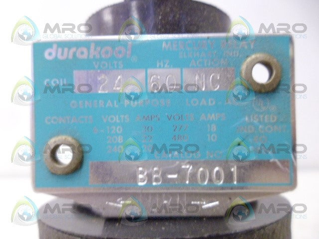 DURAKOOL BB-7001 RELAY *NEW NO BOX*