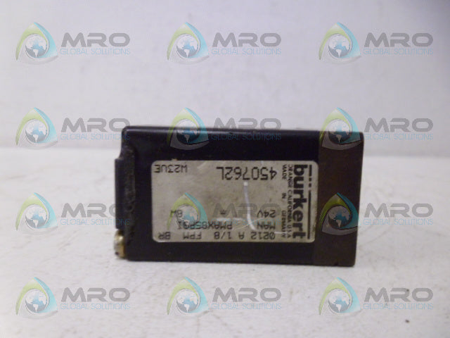 BURKERT 0212-A-1/8 SOLENOID VALVE *USED*