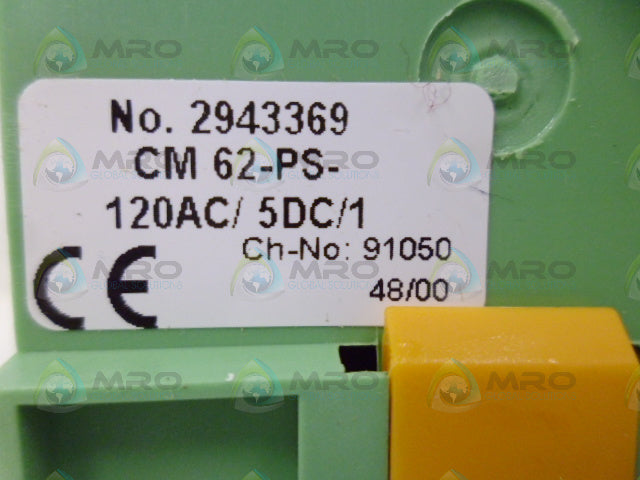PHOENIX CM 62-PS-120AC/5DC/1 POWER SUPPLY *NEW IN BOX*