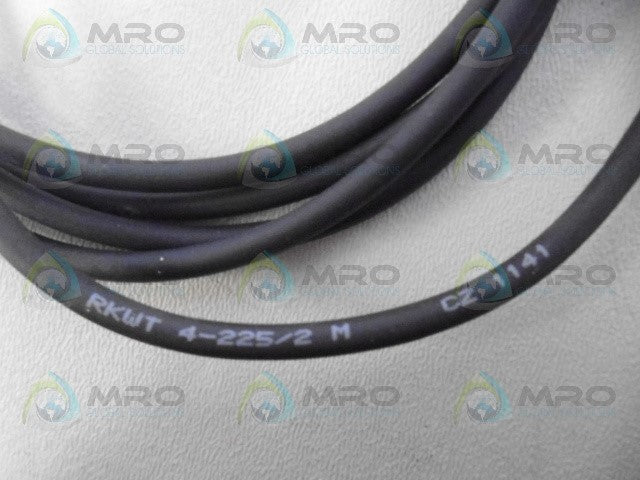 LUMBERG RKWT4-225/2M 4 POLE FEMALE CABLE *USED*