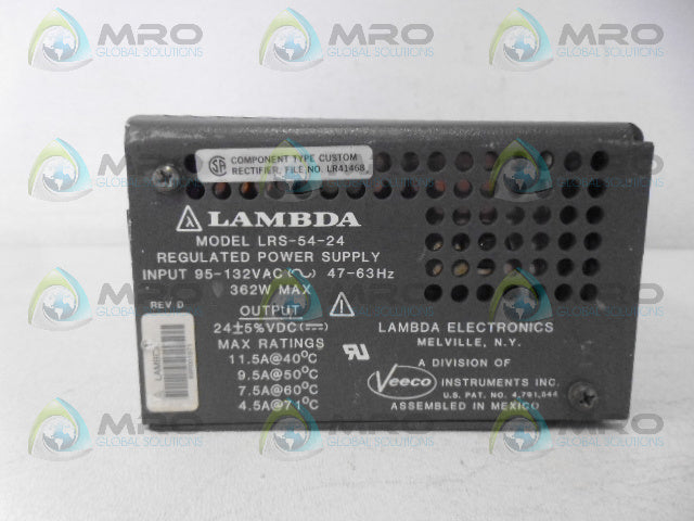 LAMBDA LRS-54-24 REGULATED POWER SUPPLY *NEW NO BOX*