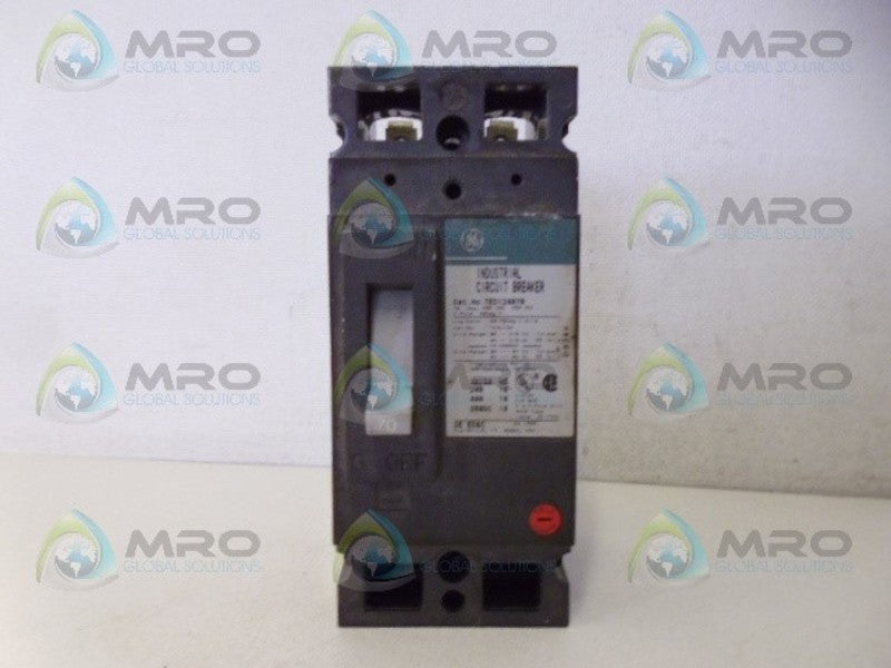 GENERAL ELECTRIC TED124070 CIRCUIT BREAKER (AS PICTURED)*NEW NO BOX*