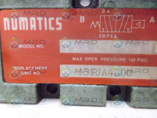 NUMATICS 152JA4000 AIR PIOLT VALVE *USED*