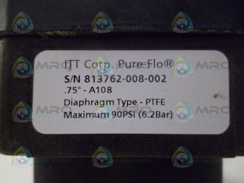 ITT PURE-FLO .75"-A108 DIAPHRAGM VALVE  NSNP