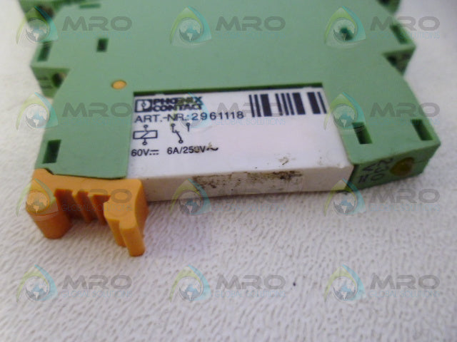 PHOENIX CONTACT PLC-BSC-230UC/21 TERMINAL BLOCK (AS PICTURED) *USED*