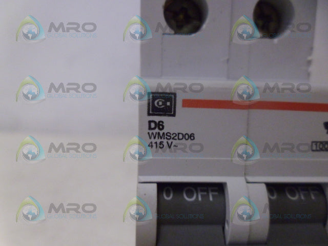 CUTLER HAMMER WMS2D06 CIRCUIT BREAKER *NEW NO BOX*
