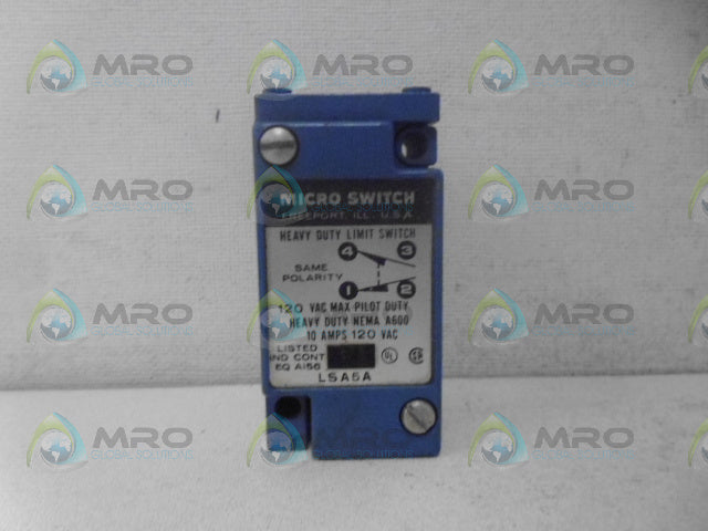 MICROSWITCH LSA5A HEAVY DUTY LIMIT SWITCH (AS PICTURED) *NEW NO BOX*
