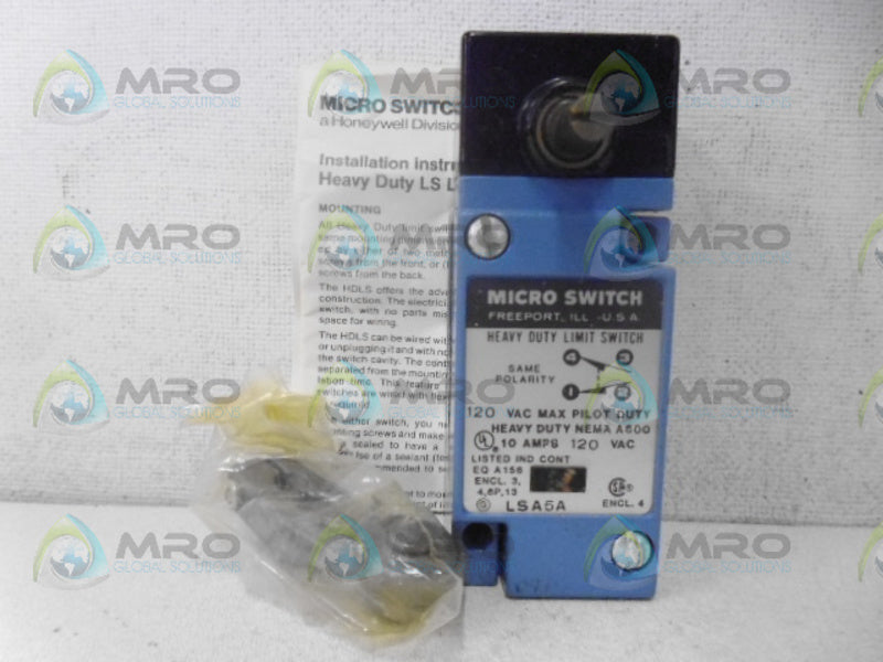 MICROSWITCH LSA5A-1B HEAVY DUTY LIMIT SWITCH *NEW IN BOX*