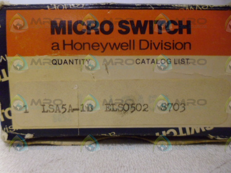 MICROSWITCH LSA5A-1B HEAVY DUTY LIMIT SWITCH *NEW IN BOX*