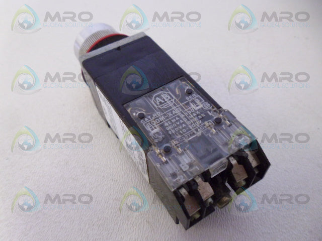 ALLEN BRADLEY 800MR-FXP16XS SER. D PUSHBUTTON SWITCH *USED*