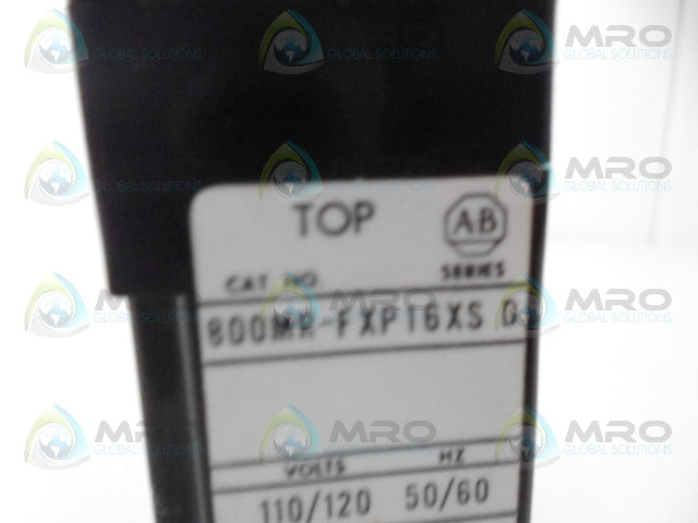 ALLEN BRADLEY 800MR-FXP16XS SER. D PUSHBUTTON SWITCH *USED*