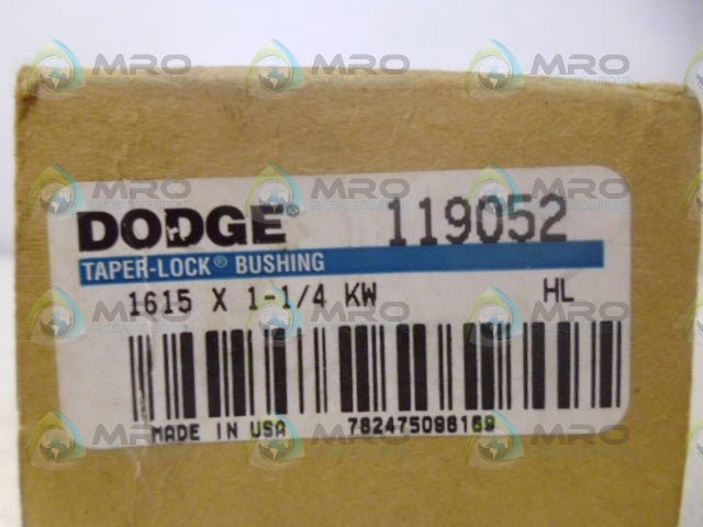 DODGE 119052 1615 TAPER LOCK BUSHING 1-1/4" *NEW IN BOX*