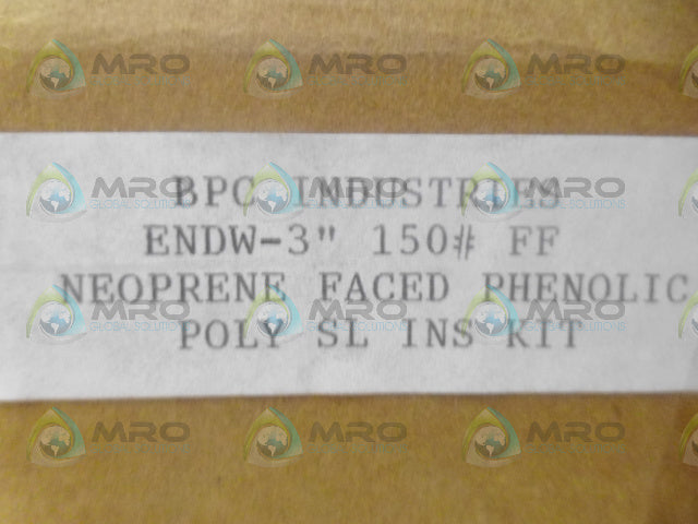 BPC INDUSTRIES ENDW-3" KIT *NEW IN BOX*