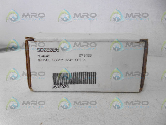 SUNER SWIVELS S602026 SWIVEL ASSEMBLY *NEW IN BOX*