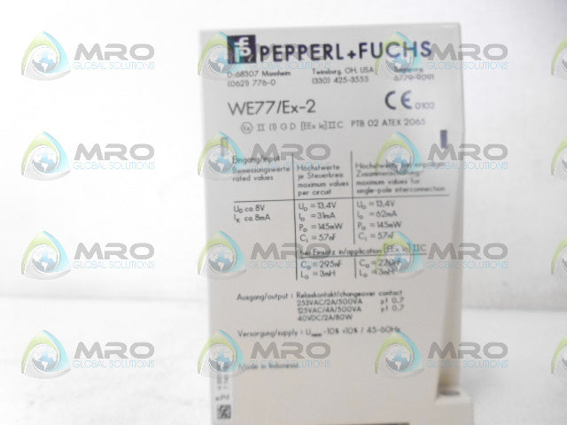 PEPPERL+FUCHS WE77/EX-2 129198 230VAC *NEW IN BOX*