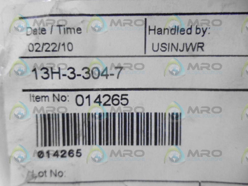 INDUSTRIAL MRO PART# 13H-3-304-7 HEX NUT *NEW IN FACTORY BAG*