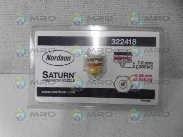 NORDSON 322418 PRECISION NOZZLE *NEW IN ORIGINAL PACKAGE*