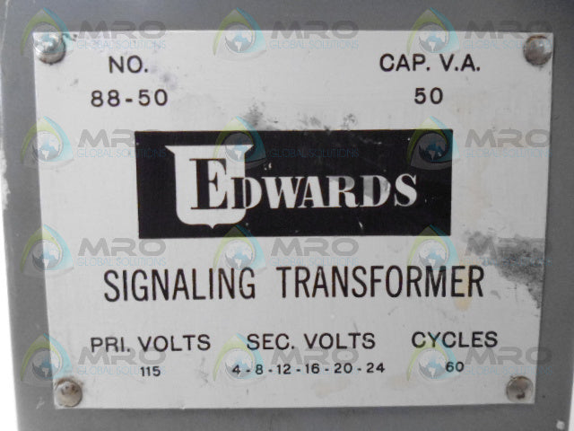 EDWARDS 88-50 SIGNALING TRANSFORMER *USED*