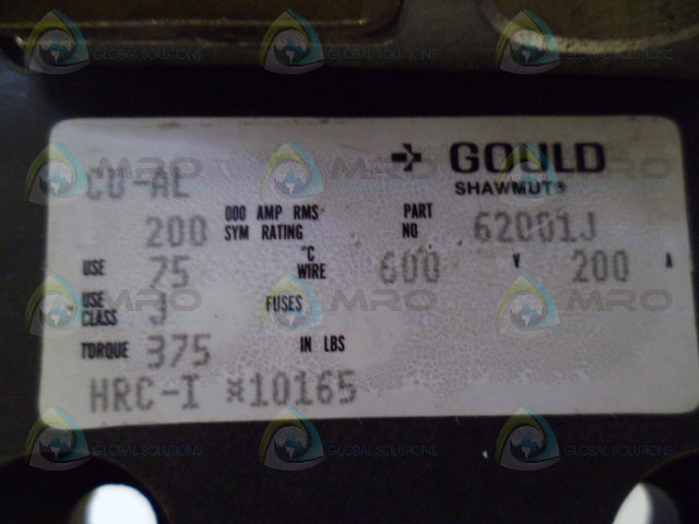 GOULD 62001J FUSE BLOCK *USED*
