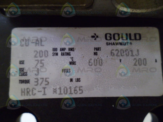 GOULD 62001J FUSE BLOCK *USED*