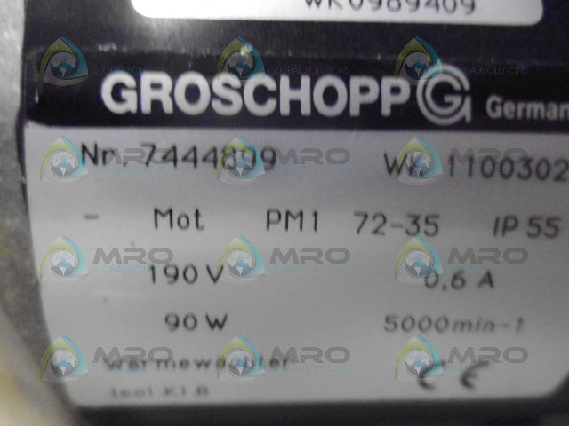 GROSCHOPP WK1100302 MOTOR *NEW NO BOX*