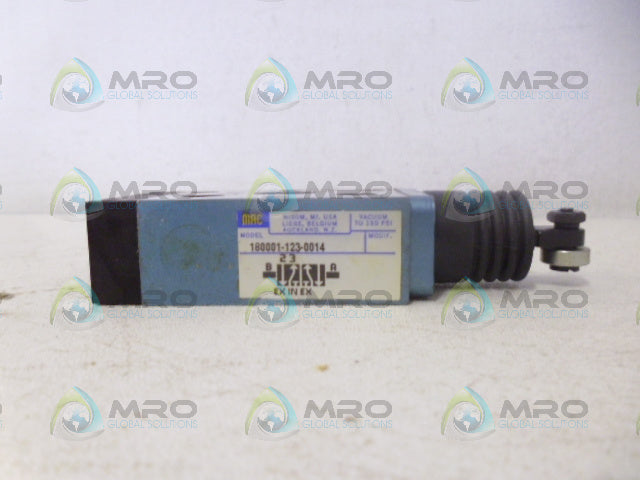 MAC 180001-123-0014 CONTROL VALVE W/ ROLLER LEVER *NEW IN BOX*