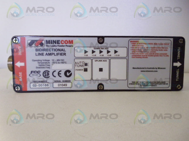 MINECOM 02-00166 BIDIRECTIONAL LINE AMPLIFIER *NEW NO BOX*