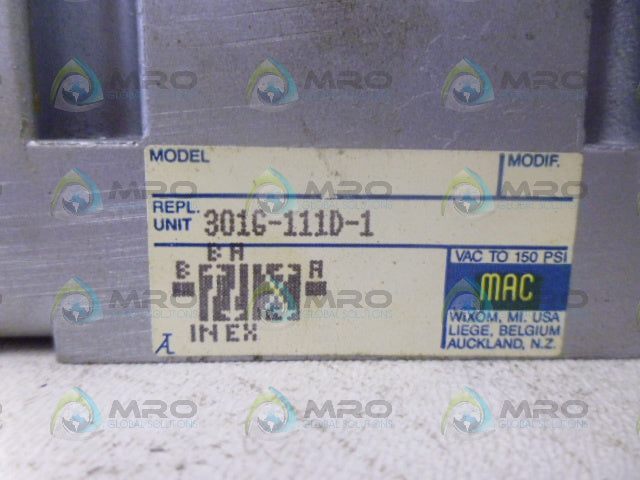MAC 301G-111D-1 SOLENOID VALVE * NEW NO BOX *