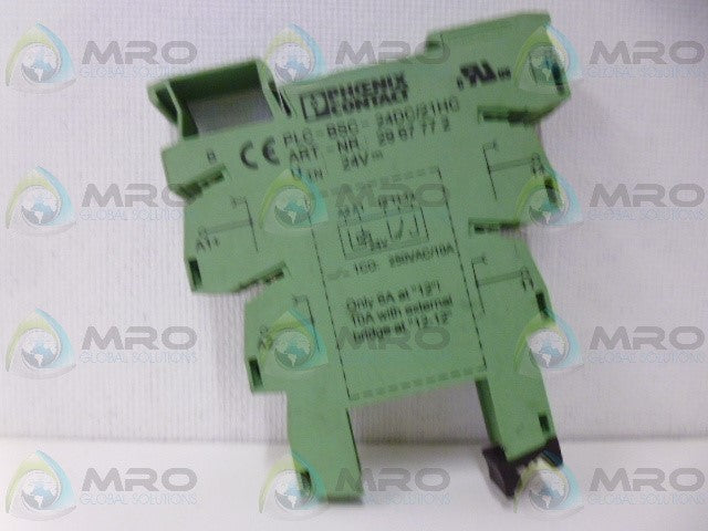 PHOENIX CONTACT PLC-BSC-24DC/21HC TERMINAL BLOCK *USED*