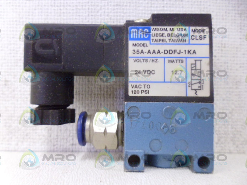 MAC 35A-AAA-DDFJ-1KA SOLENOID VALVE *USED*