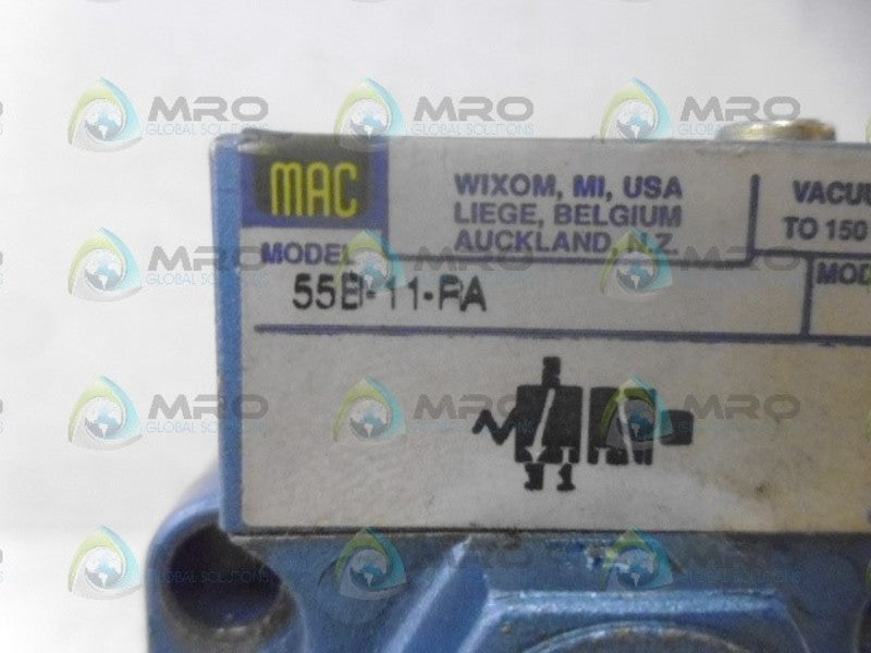 MAC 55B-11-RA VALVE *USED*