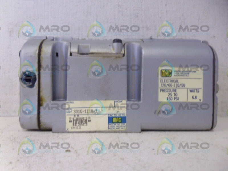 MAC 301G-111D-1 SOLENOID VALVE *USED*