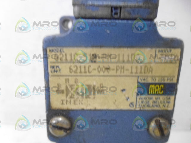 MAC 6211C-512-PM-111DA VALVE*USED*