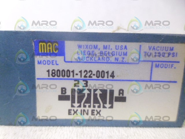 MAC 180001-122-0014 CONTROL VALVE W/ ROLLER LEVER *NEW NO BOX*