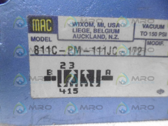 MAC 811C-PM-111JC-172 VALVE (REMAN) *NEW NO BOX*