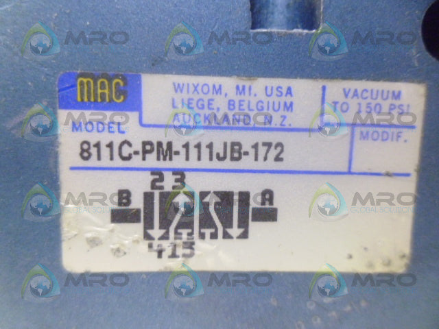 MAC 811C-PM-111JB-172 CONTROL VALVE *REMANUFACTURED*