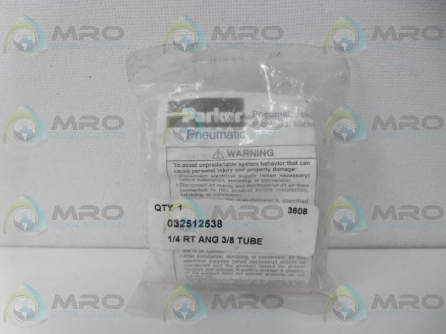 PARKER 032512538 TUBE 3/8 *NEW IN FACTORY BAG*